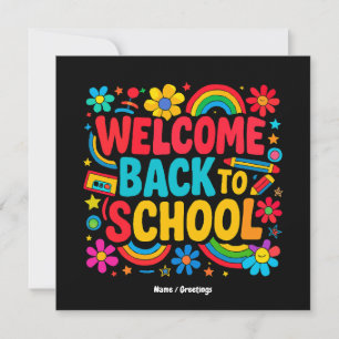 Welcome Back to School Teacher Kids Appreciation  Invitation
