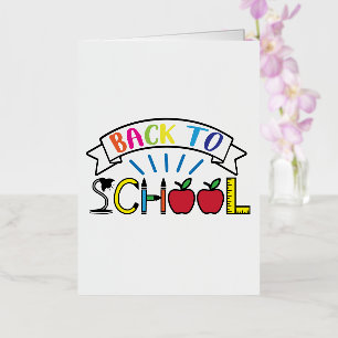 Welcome Back to School Teacher Life Foil Greeting Card