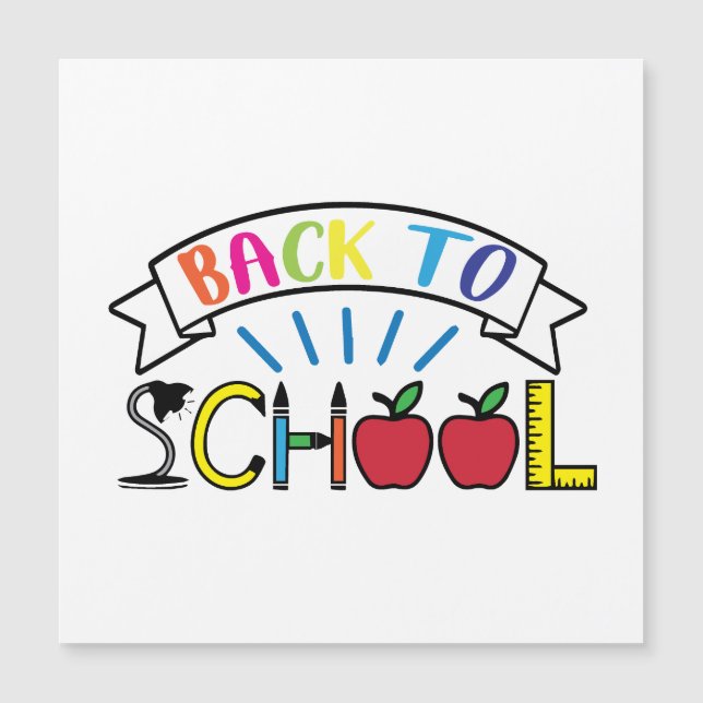Welcome Back to School Teacher Life Magnetic Invitation (Front)