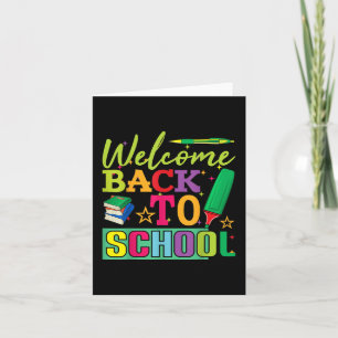 Welcome Back To School Teacher Shirts First Day Of Card