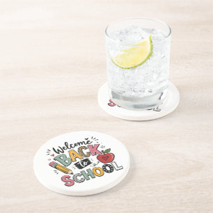 Welcome Back to School Teacher Student First Day Coaster