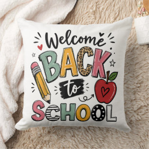 Welcome Back to School Teacher Student First Day Cushion