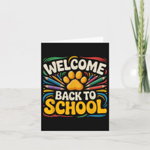 Welcome Back To School Teacher Student Funny Schoo Card