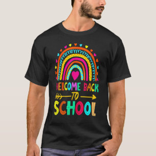 Welcome Back To School Teachers Students Rainbow T-Shirt