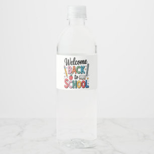 Welcome Back To School Water Bottle Label