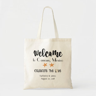 Welcome Bag, Destination Wedding (starfish) Tote Bag