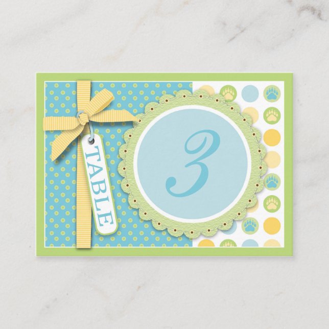 Welcome Bear Table Card Flat (Front)