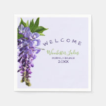 Welcome Beautiful Wisteria Brunch Custom Name