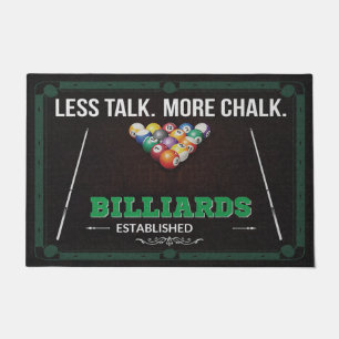 Welcome Billiard Room Doormat, Billiard Lover Mat