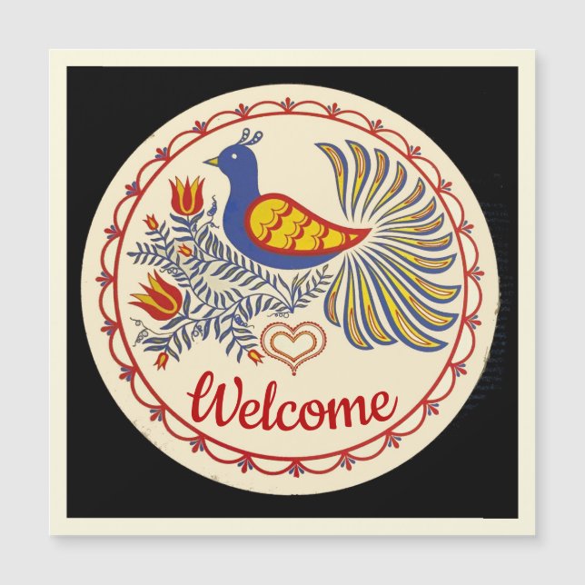 welcome Bluebird Hex Sign (Front)
