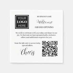 Welcome Business Grand Opening Napkin