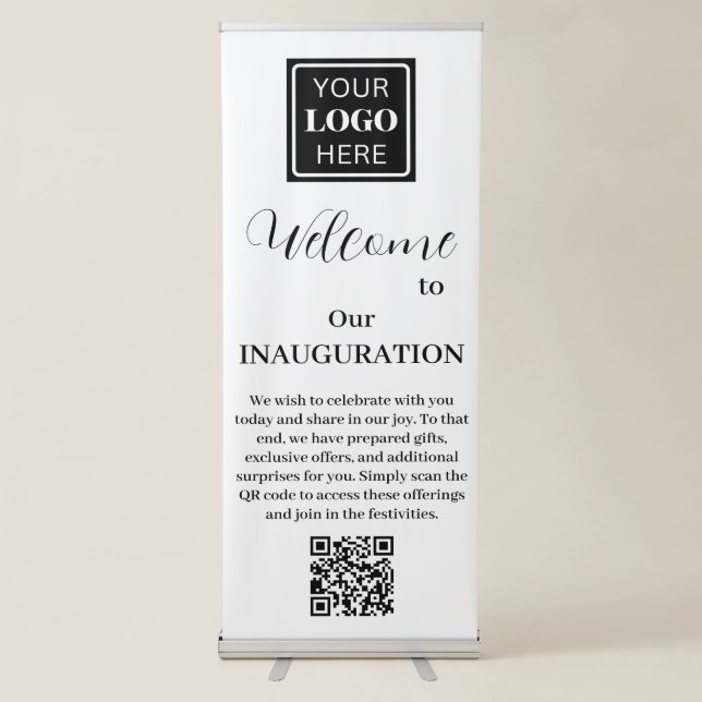 Welcome Business Inauguration Retractable Banner (Front)