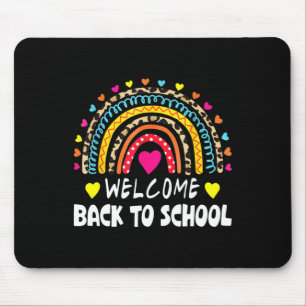 Welcome Byck To School First Day Of School Teacher Mouse Mat