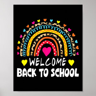 Welcome Byck To School First Day Of School Teacher Poster