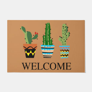 Welcome Cactus Rug, Cute Cactus Decor Doormat