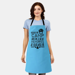 welcome camp word art  apron