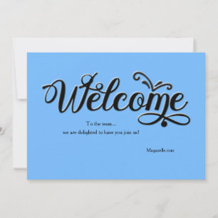 Welcome Card