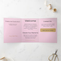 Welcome Card Trifold | Elegant Business Custom