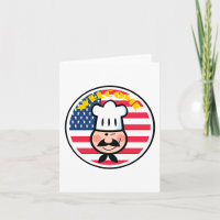 Welcome Chef With American Flag