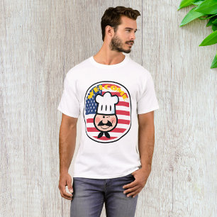 Welcome Chef With American Flag T-Shirt