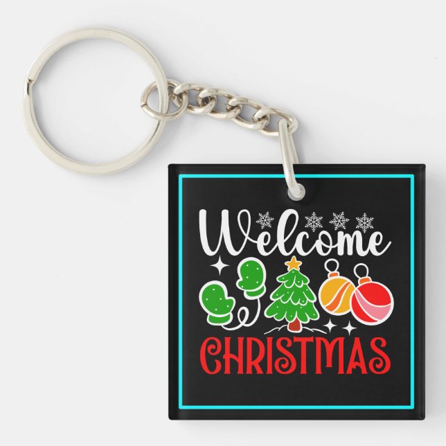 Welcome Christmas-63758 Key Ring (Front)