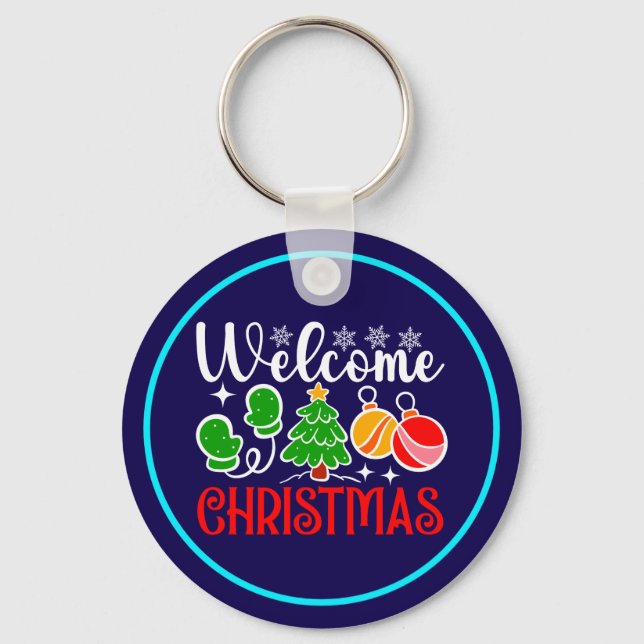 Welcome Christmas-63758 Key Ring (Front)