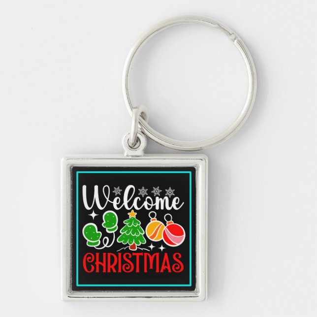 Welcome Christmas-63758 Key Ring (Front)