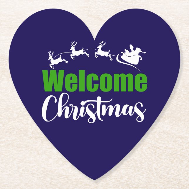 Welcome Christmas-85101 Paper Coaster (Front)