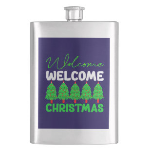 Welcome Christmas-85600 Hip Flask