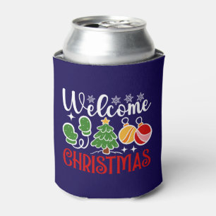 Welcome Christmas Can Cooler