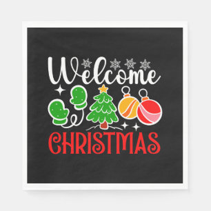 Welcome Christmas Napkin