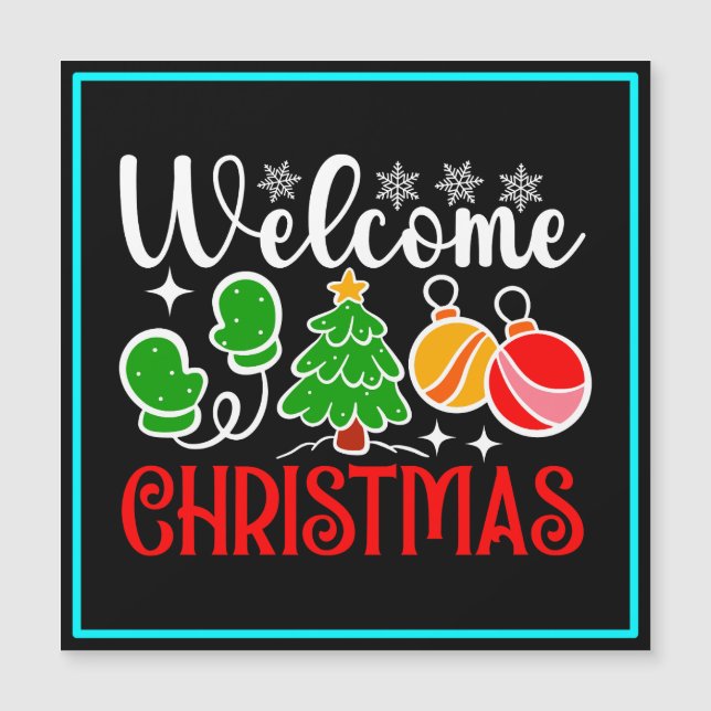 Welcome Christmas Tree And Ornaments-23758 (Front)