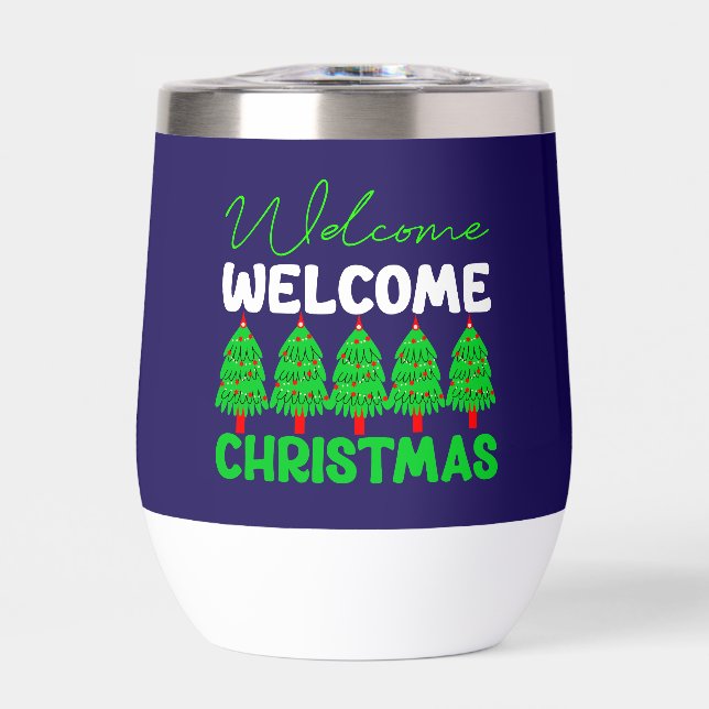 Welcome Christmas Tree Holiday Design-85600 (Front)