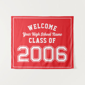 Welcome Class of 2006, 20 Year Reunion Decor Tapestry