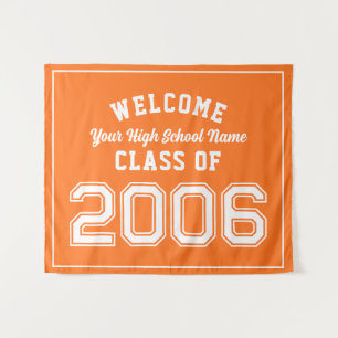 Welcome Class of 2006, 20 Year Reunion Decor Tapestry