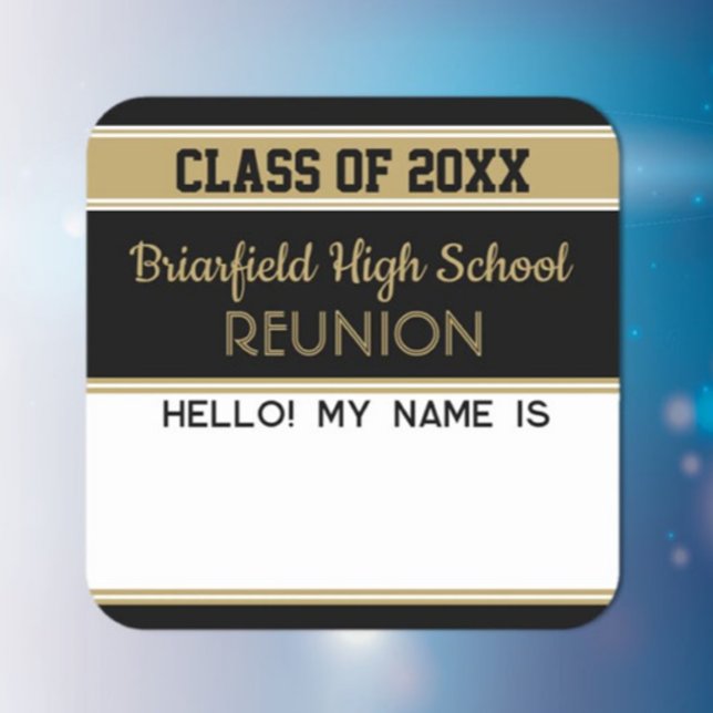Welcome! Class Reunion Matte name tag Sticker (Creator Uploaded)