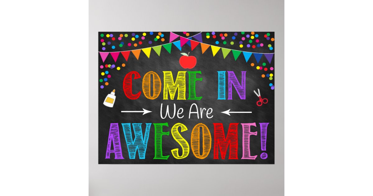 Welcome Classroom Poster | Zazzle