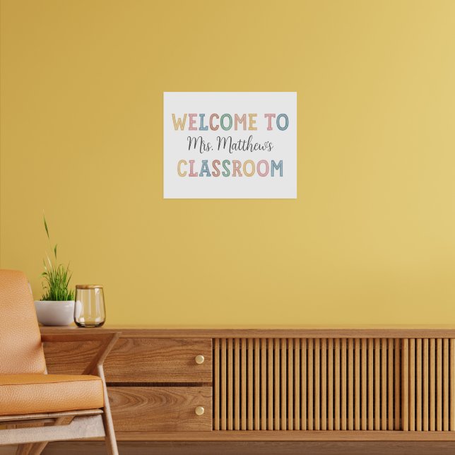 Welcome Classroom Teacher Sign (Living Room 2)