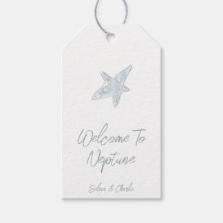 Welcome Coastal Wedding Gift Tags