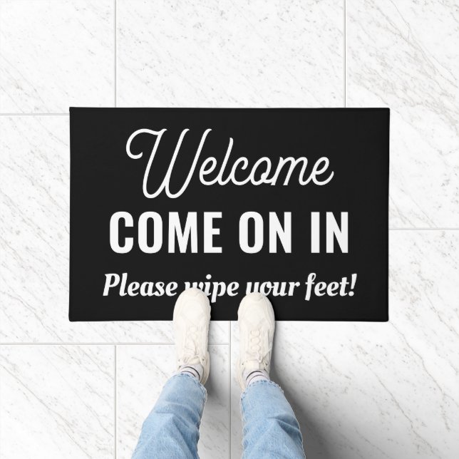 Welcome Come On In Custom Outdoor Rug (Indoor)