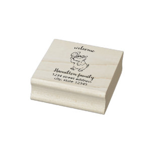 Welcome Create your own Return address Rubber Stamp
