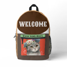 Welcome custom design with love cat