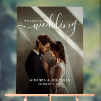 'Welcome' Custom Photo Wedding Foam Board