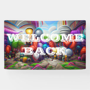Welcome custom Vinyl Banner 3' x 5' Banner