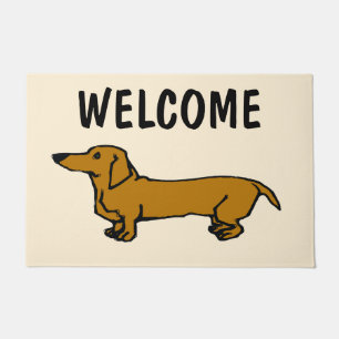 Welcome Dachshund Door Mat