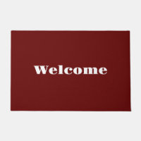 Welcome Dark Red
