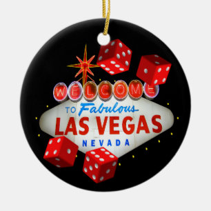 Welcome Dice Las Vegas Ornament