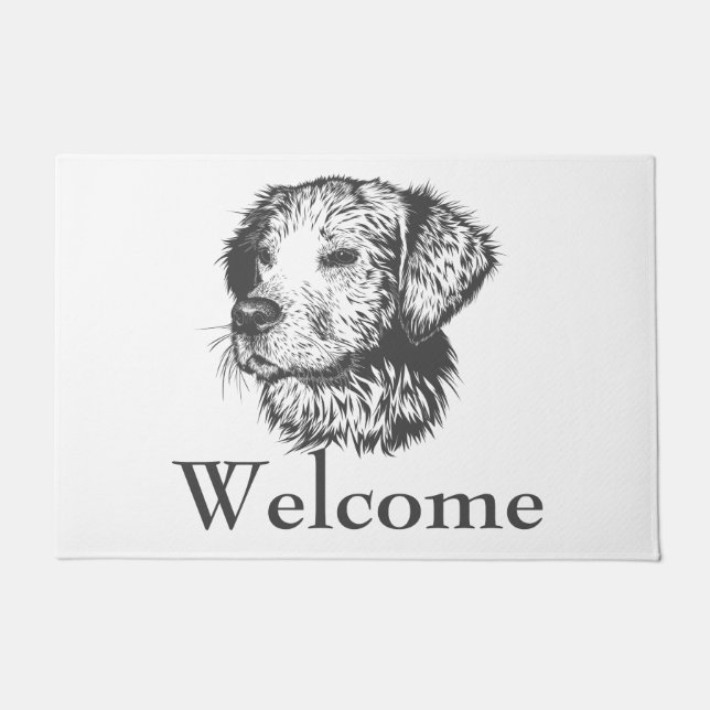 Welcome Dog Doormat (Front)