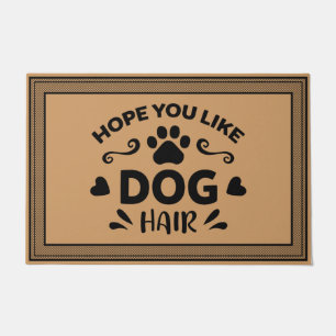 Welcome Door Mat Hope You Like Dog coconut colour