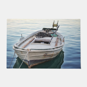 welcome door mat Lake fishing boat